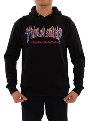 Thrasher Black Racing Hooded Sweatshirt