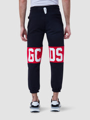 gcds gcds cotton logo black pants