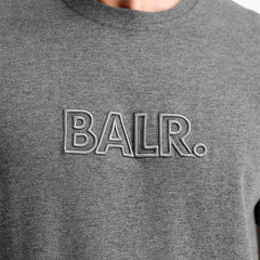 Balr 3D Embroidered Straight Dark Grey Heather T-Shirt