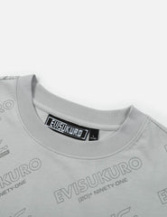 Evisu Monogram Logo Print T-Shirt