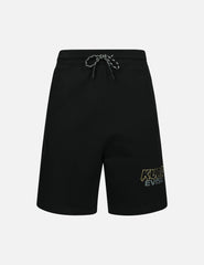 Evisu Metallic Logo Print Relax Fit Sweat Shorts