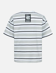 Evisu Striped Seagull AppliquÃ© Embroidery Loose Fit T-Shirt