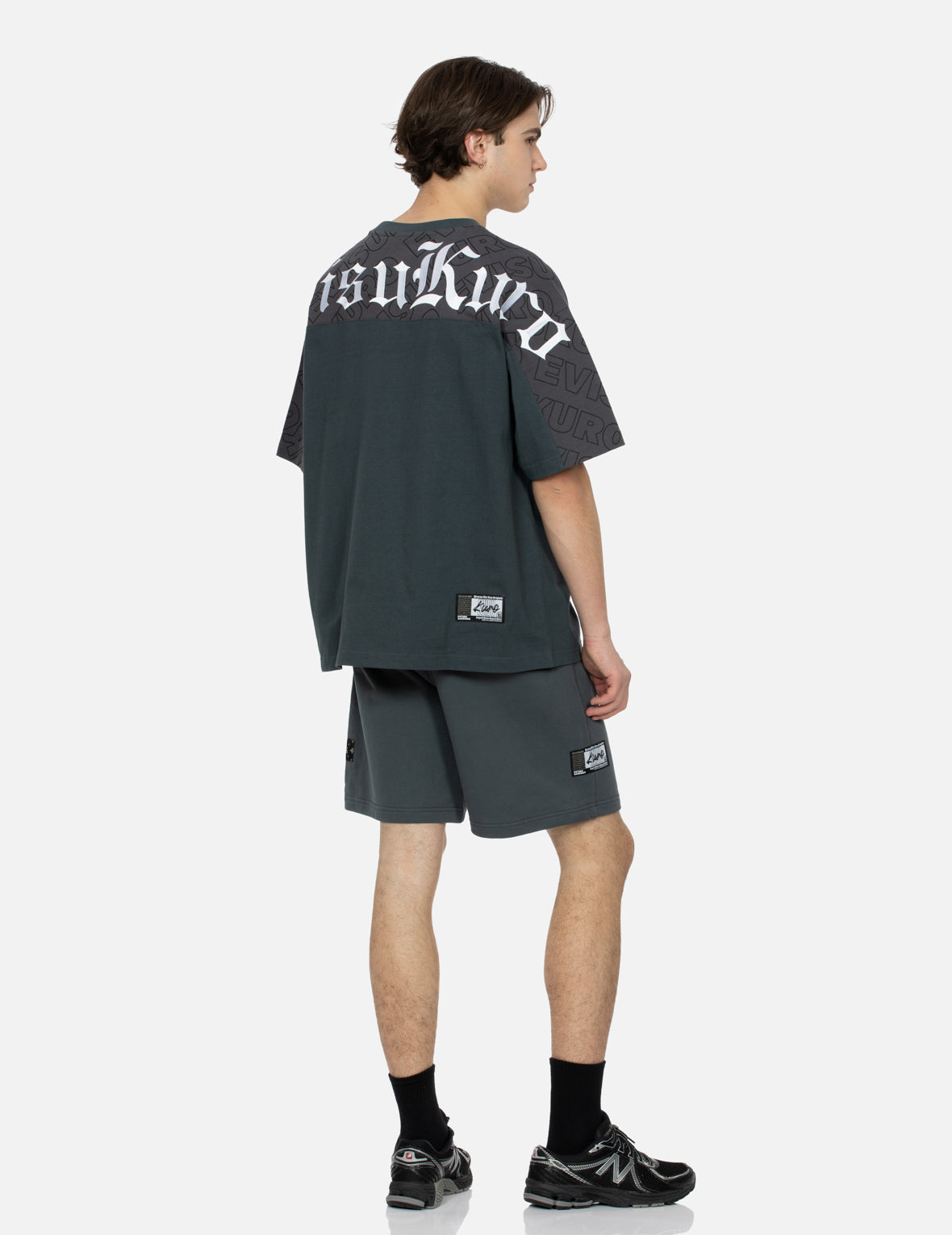 Evisu Allover Evisukuro Print And Embroidery Loose Fit T-Shirt