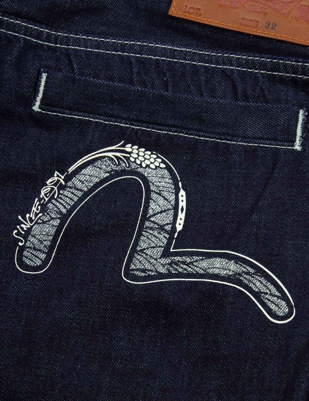 Evisu Seagull And Logo Print Balloon Fit Jeans