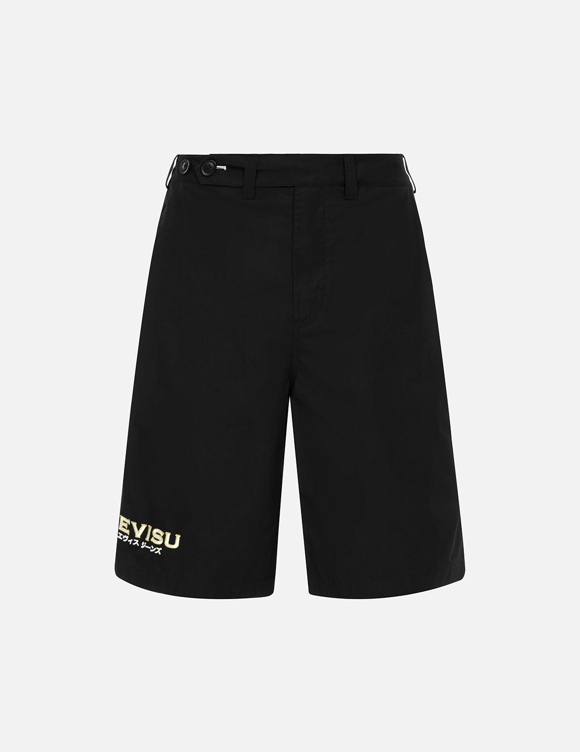 Evisu Logo And Kamon Embroidery Relax Fit Shorts