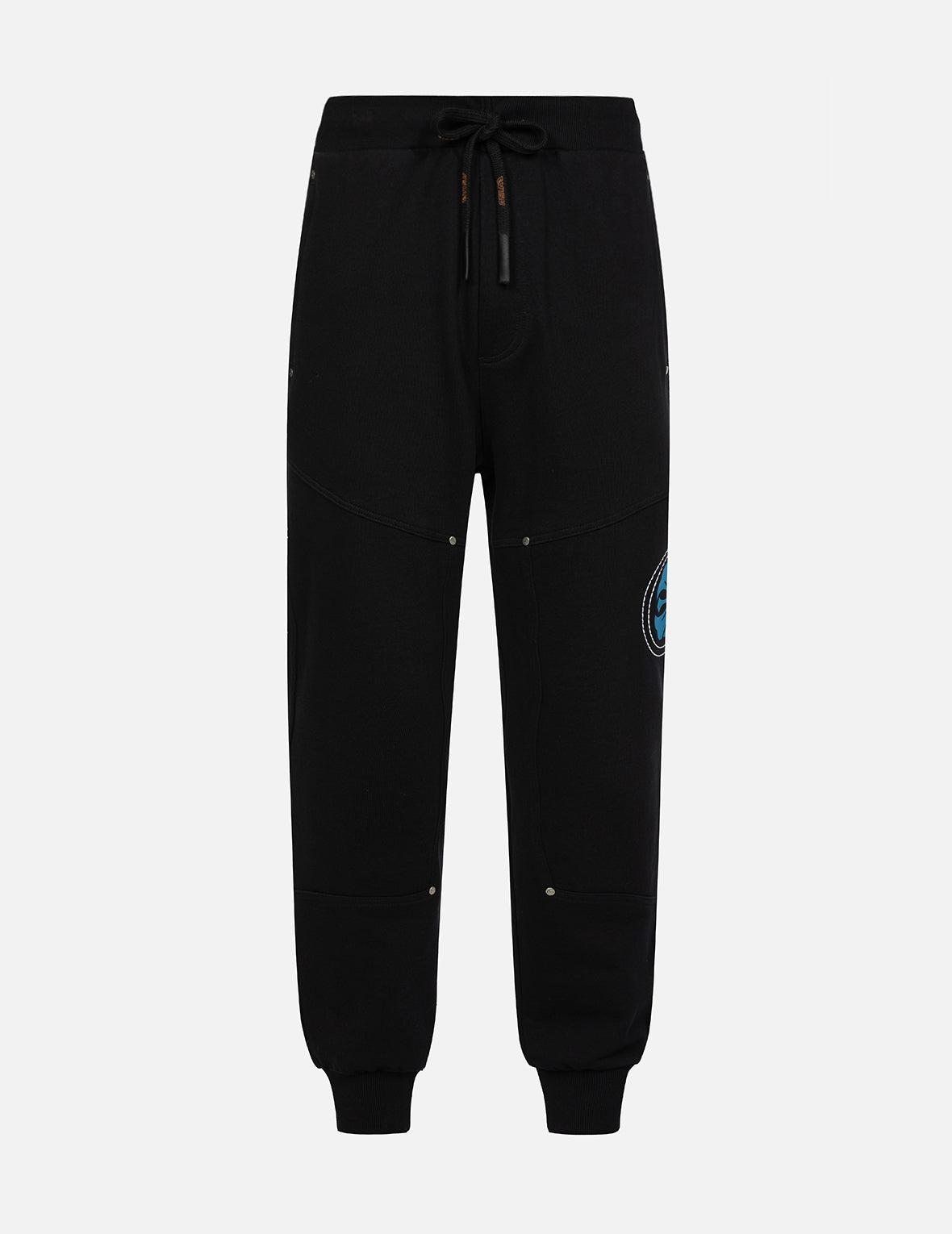 Evisu Hand-Stitched And Multi-Print Relax Fit Sweatpants