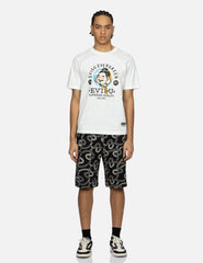 Evisu Allover Overlapping Seagull Print Regular Fit Sweat Shorts