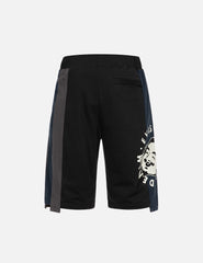 Evisu Deconstructed Playful Godhead Printed Regular Fit Sweat Shorts