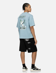 Evisu Multi-Pockets And Print Relax Fit Sweat Shorts