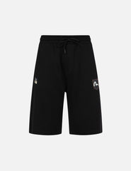 Evisu Multi-Embroidery Relax Fit Sweat Shorts