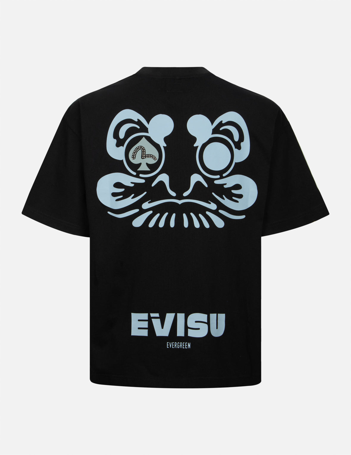 Evisu Spade Daruma And Dice Print Loose Fit T-Shirt