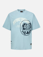 Evisu Logo And Gaming Daruma Print Relax Fit T-Shirt