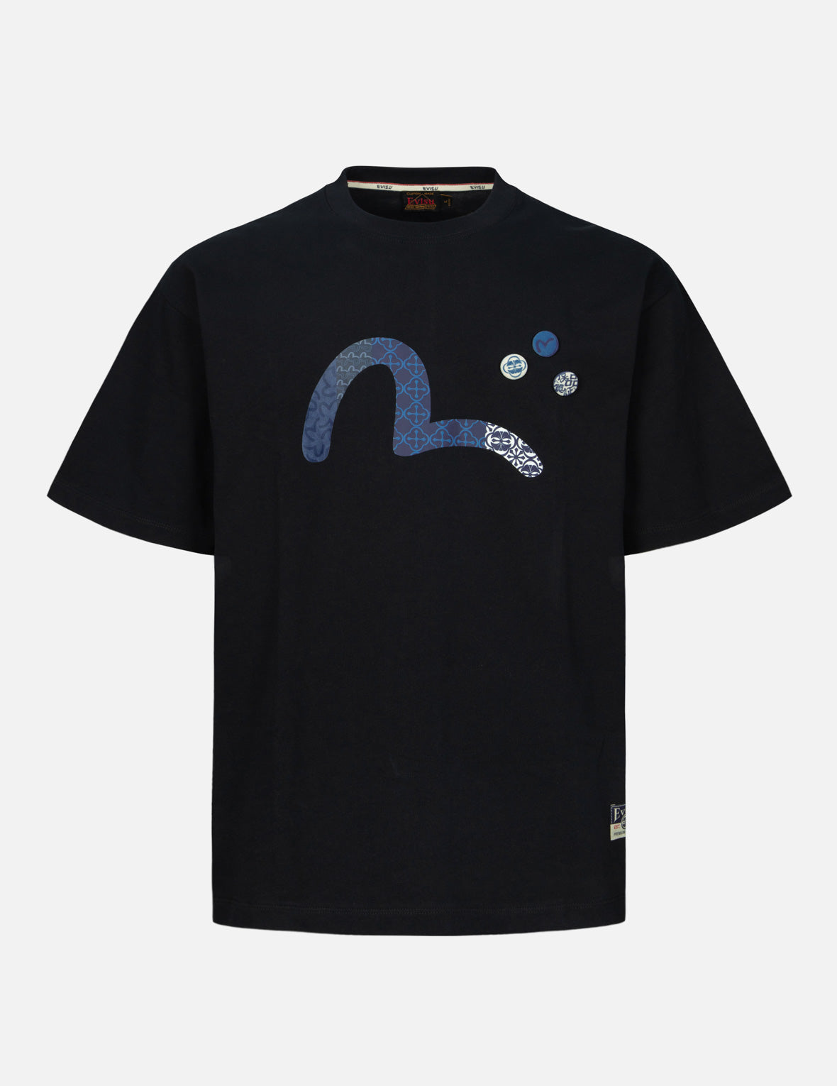 Evisu Seagull Print And PinsÂ T-Shirt