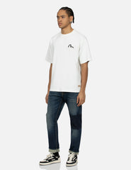 Evisu Foam Line Kamon And Seagull Daicock Print Loose Fit T-Shirt