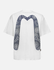 Evisu Foam Line Kamon And Seagull Daicock Print Loose Fit T-Shirt