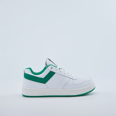 Pony Men's City Wings Low Sneakers with White Main Lace/Ext Lace Green as Chevron, Lush Green