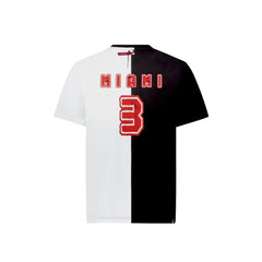 Miami Split Black/ White T-Shirt