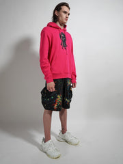 8-Bit Head Master Hoodie Deep Pink