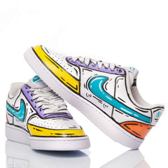 Nike Unisex Marshmallow Sneakers Purple/Yellow/Blue