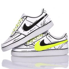 Nike Unisex Comics Neon Sneakers White/Black/Neon