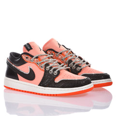 Nike Women's Air Jordan 1 Low Dystopia Sneakers Orange/Black