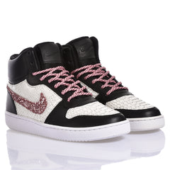 Nike Women's Pink Sugar Sneakers Black/White/Pink