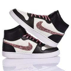 Nike Women's Pink Sugar Sneakers Black/White/Pink
