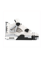 Hypebrickz Regular Aj4 "White Cement" Sneaker Bricks Sneaker With Mini Figure