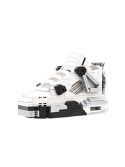 Hypebrickz Regular Aj4 "White Cement" Sneaker Bricks Sneaker With Mini Figure