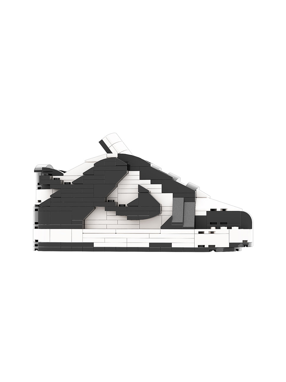 Hypebrickz Regular "SB Dunk Panda" Sneaker Bricks With Mini Figure