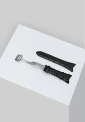 Golden Concept Apple Watch Strap Series 6 Black/ Silver 40mm