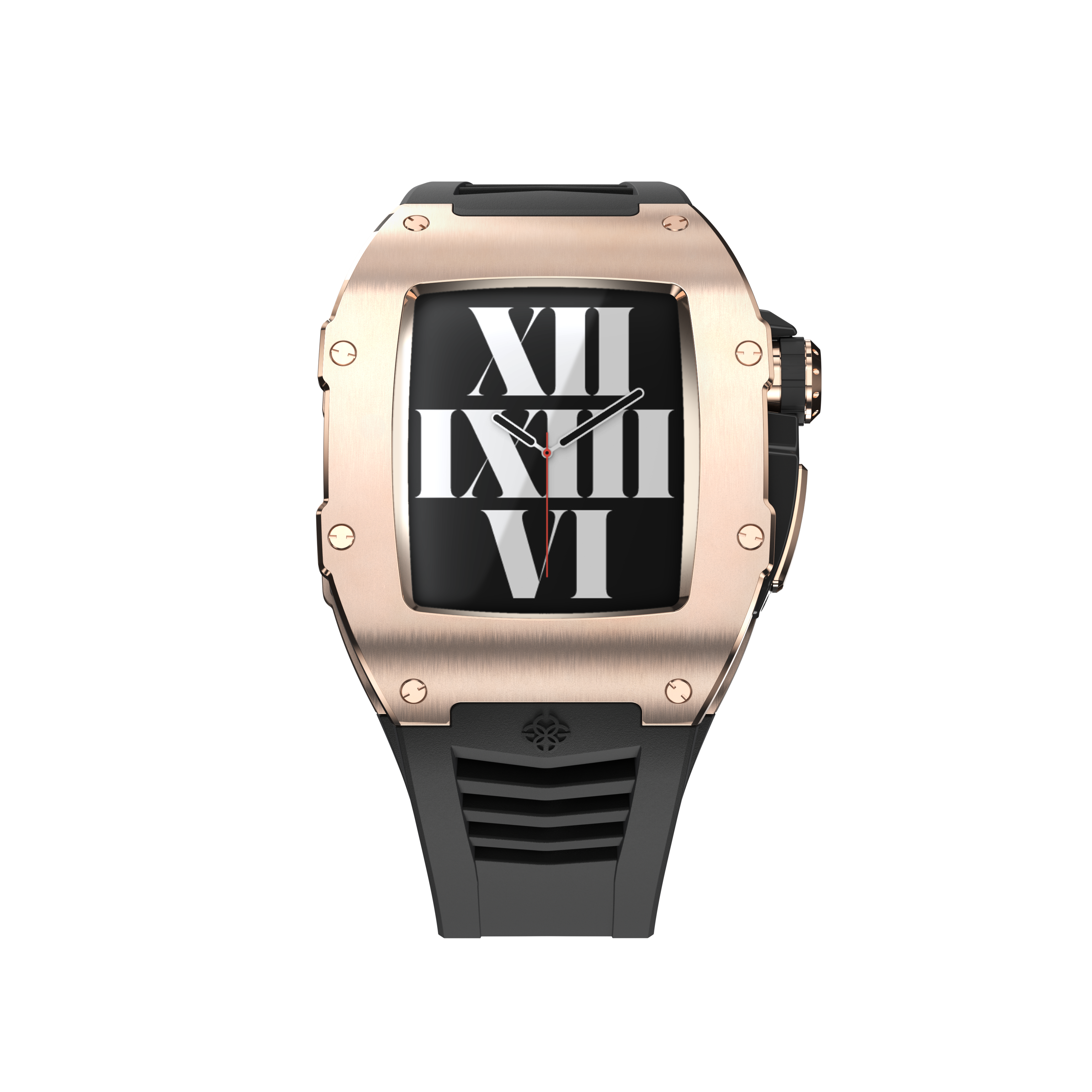Golden Concept Apple Watch Case Rose Gold Black 44mm Titanium Carbon WC RST44