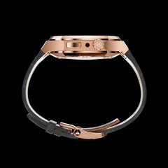 Golden Concept Apple Watch Case Rose Gold/Black 45mm Steel Leather 7-Mar-23
