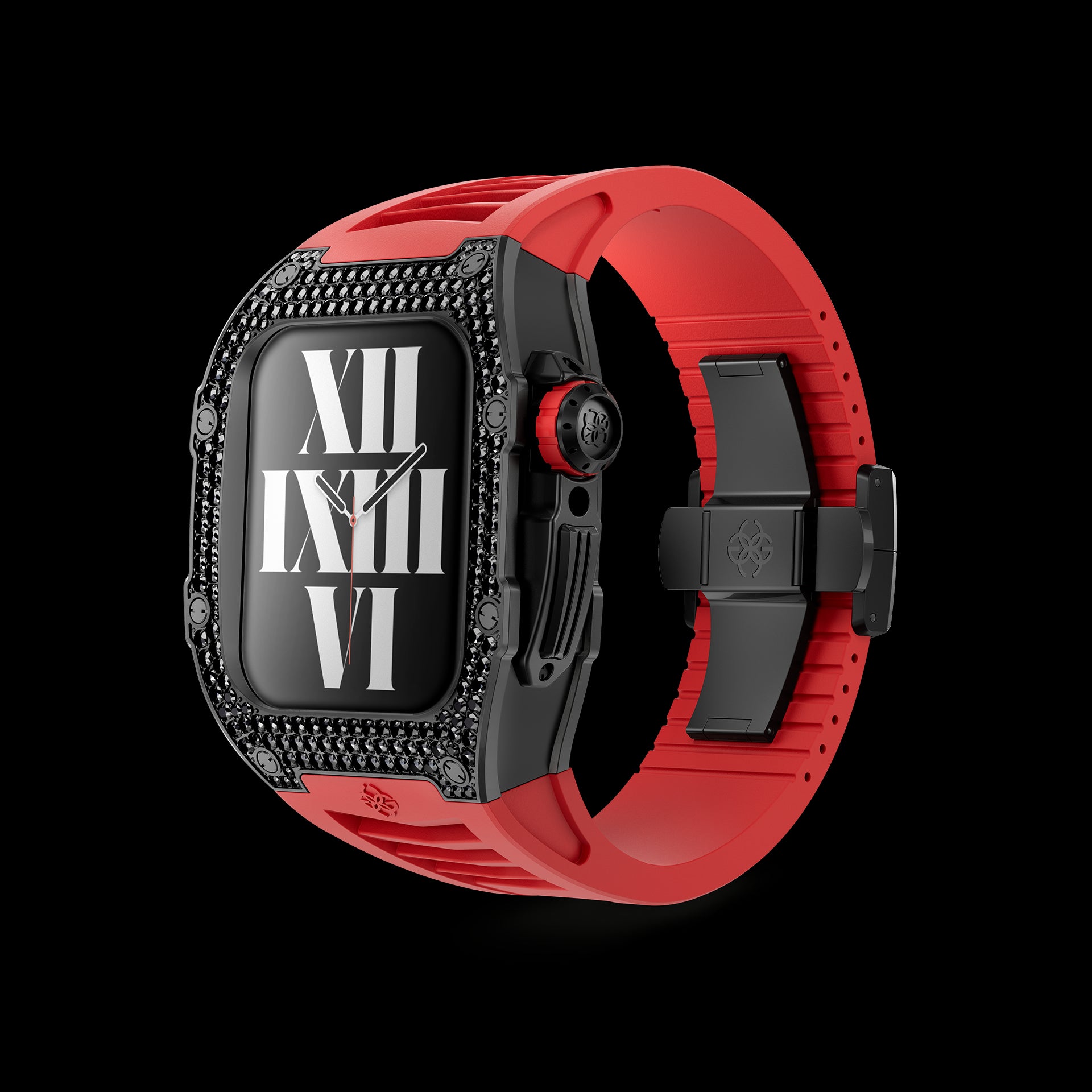 Golden Concept Apple Watch Case Black/Red 45mm Titanium Carbon 7-Mar-23