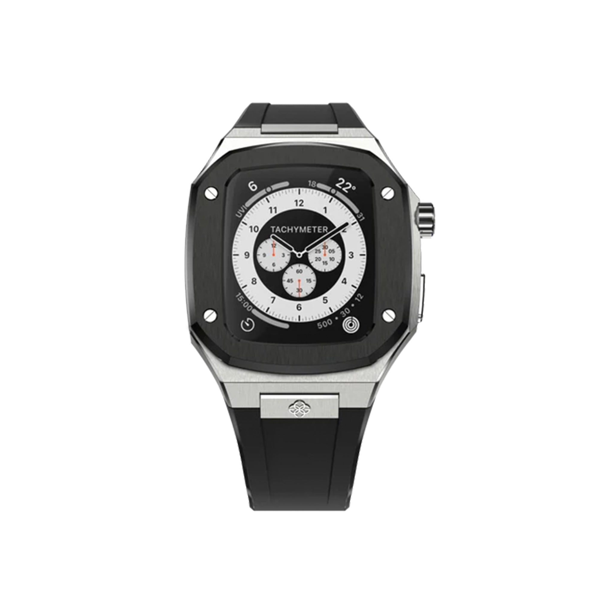 Golden Concept Apple Watch Case Series 7 Silver/ Black 41mm