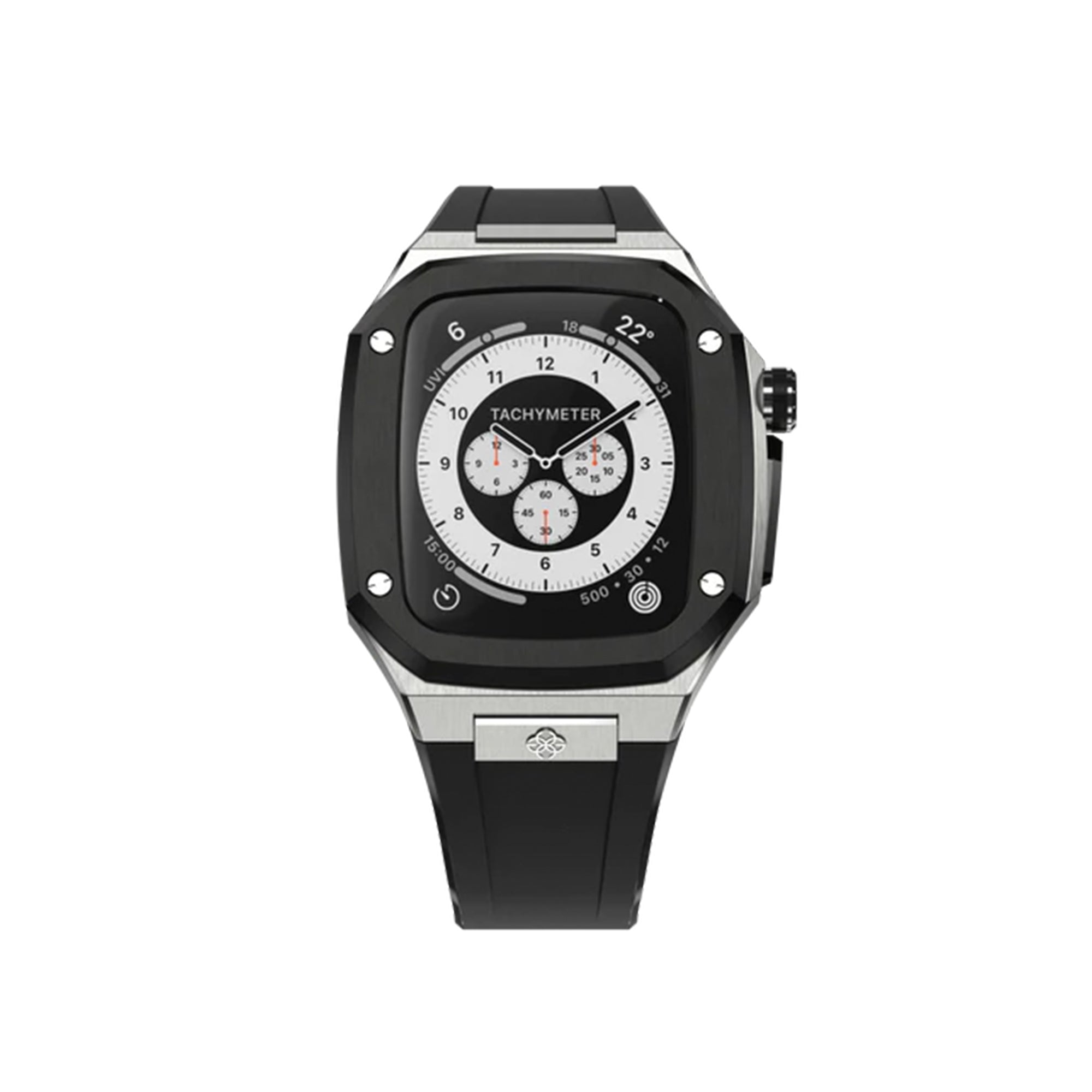 Golden Concept Apple Watch Case Series 7 Silver/ Black 41mm