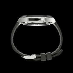 Golden Concept Apple Watch Case Silver/Black 45mm Stainless Rubber 7-Mar-23
