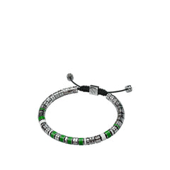 Golden Concept Bracelet Silver/ Green/ White 19cm/ Large