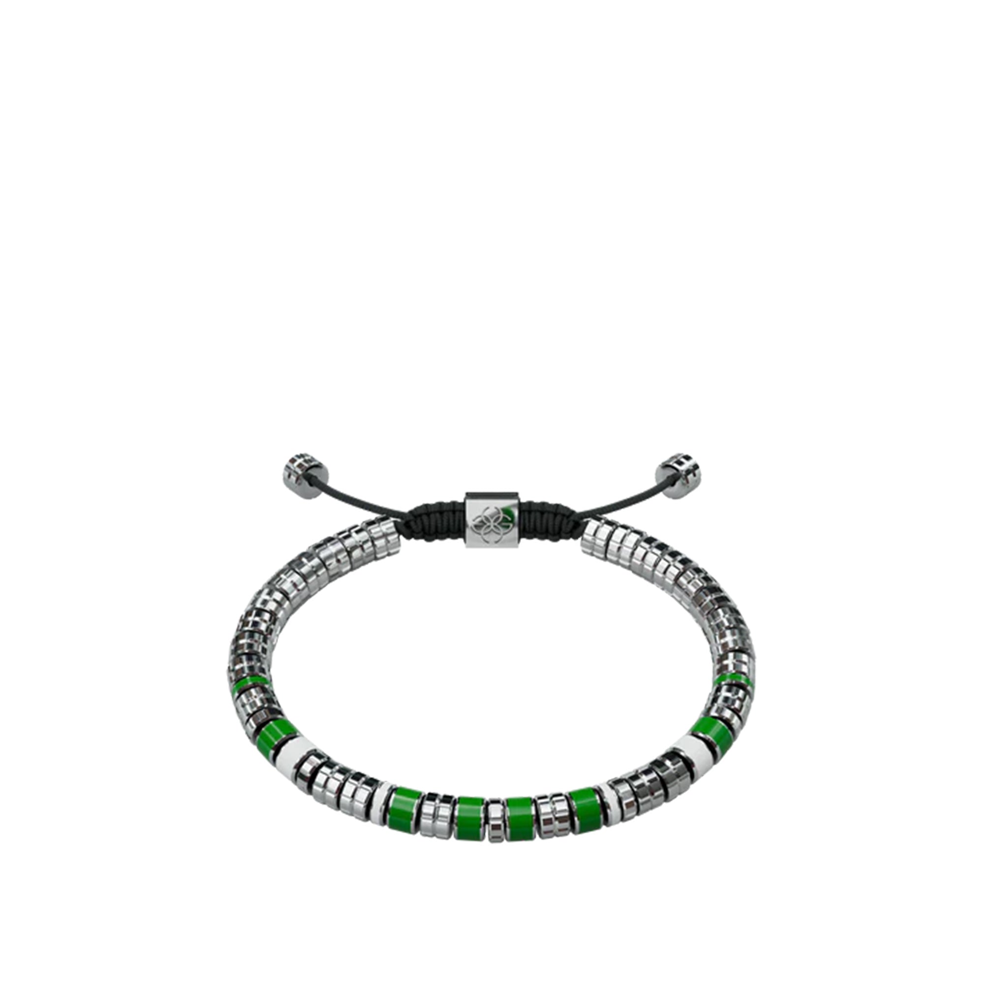 Golden Concept Bracelet Silver/ Green/ White 19cm/ Large