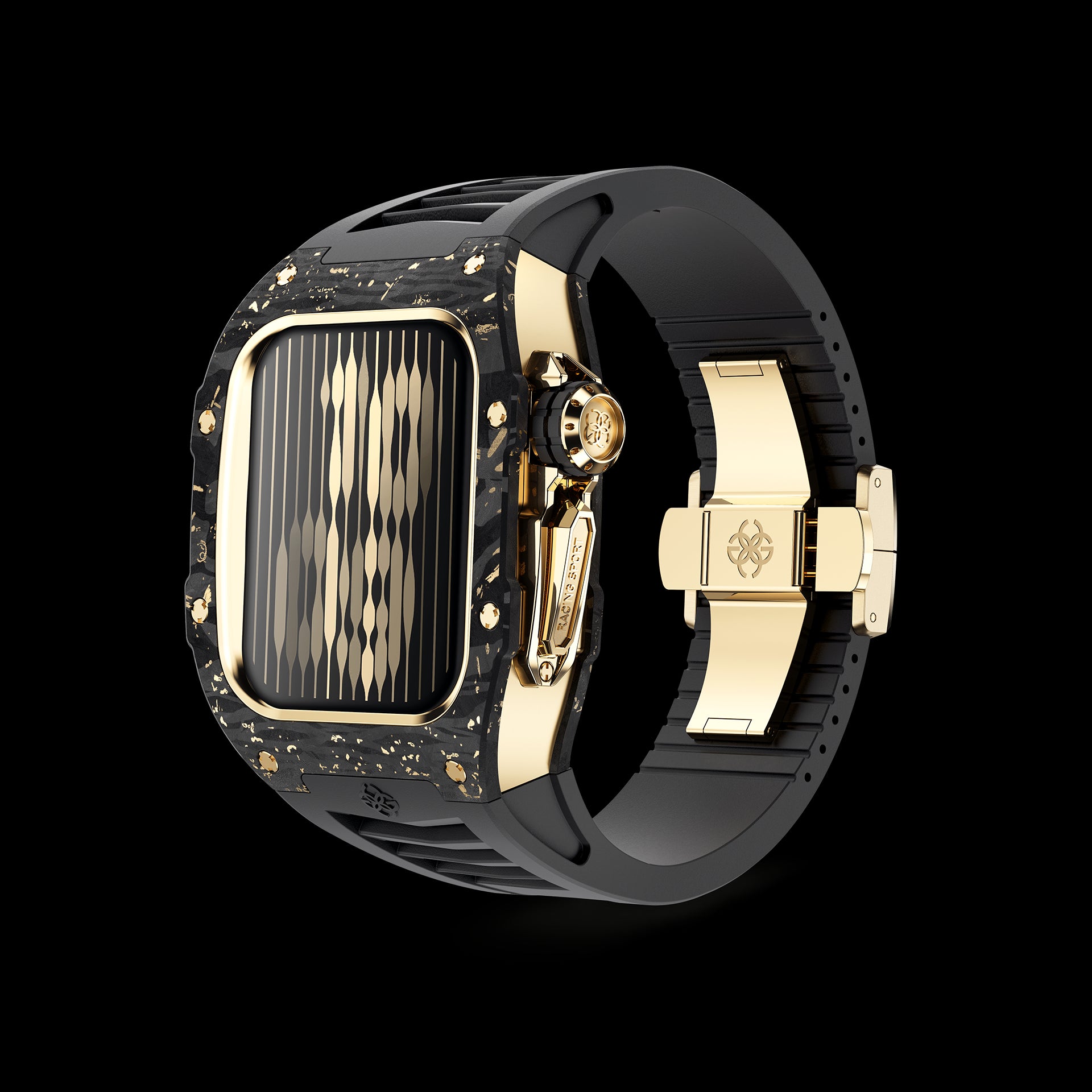 Shop latest trending Gold/Carbon color Golden Concept Apple Watch