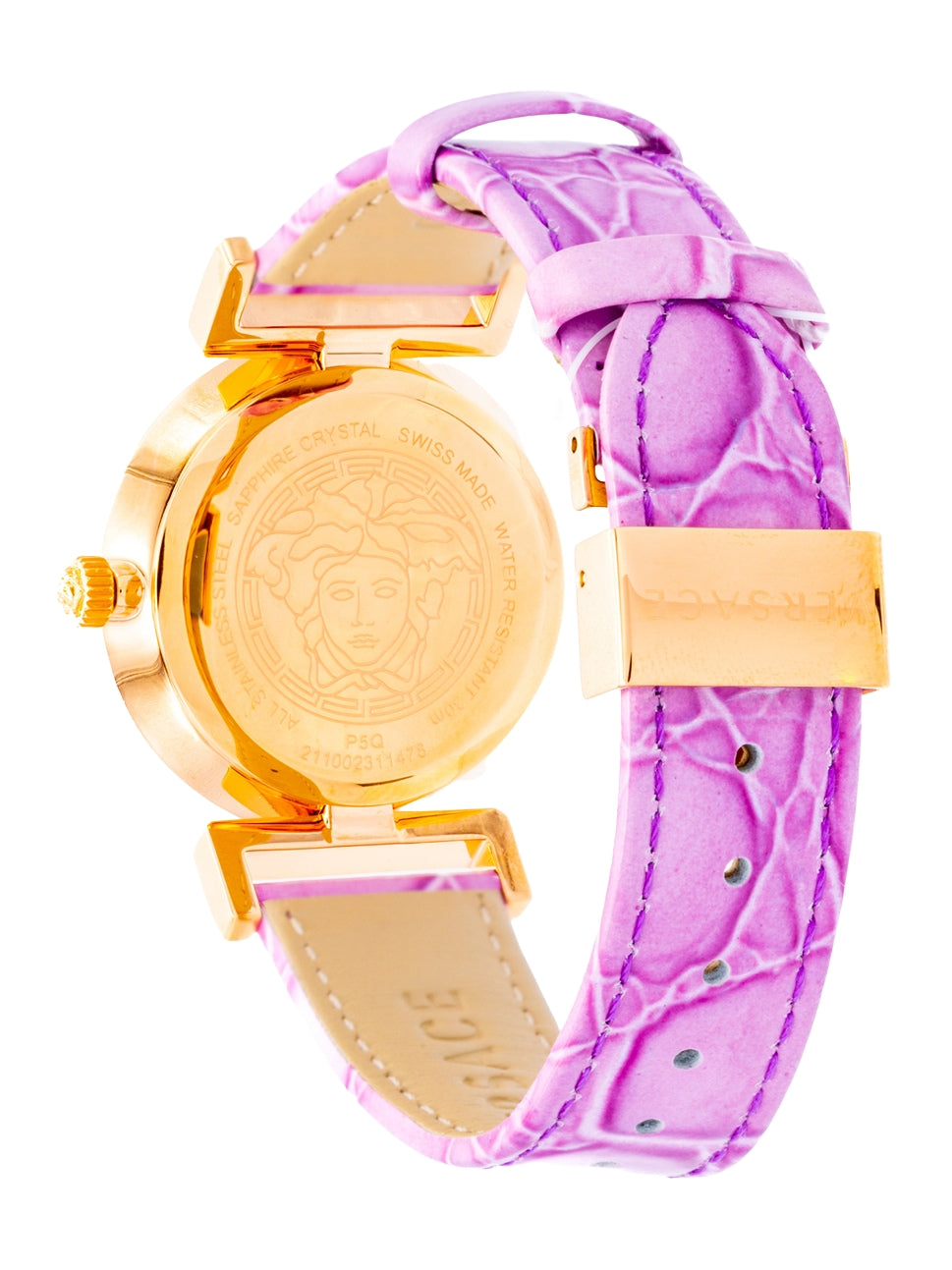 Versace Women's Vanity Lady Watch P5Q80D702S702 Gold Purple