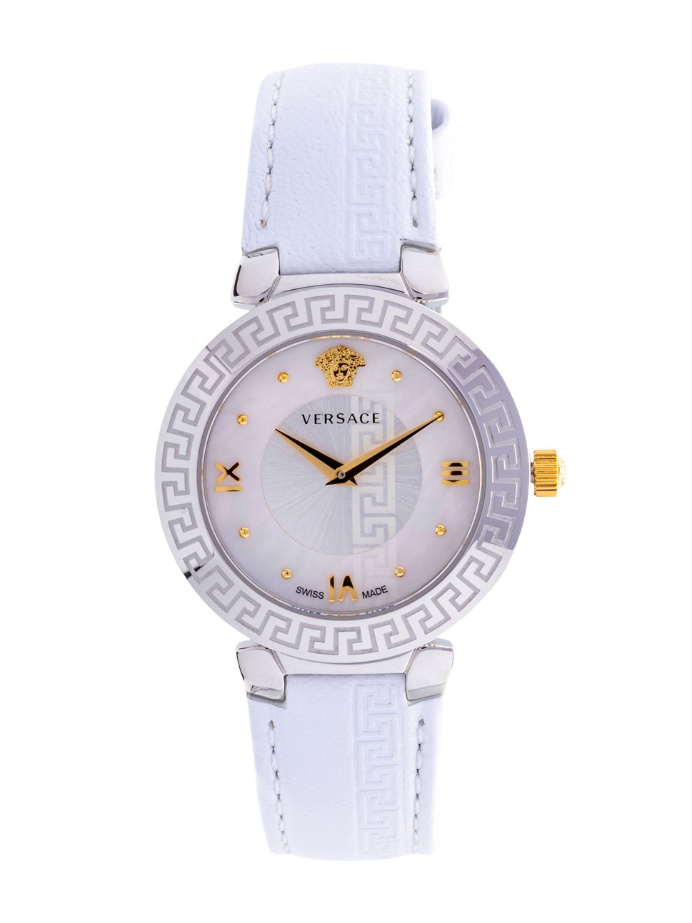 Versace Ladies Daphnis Ideas Watch V16010017 Silver White