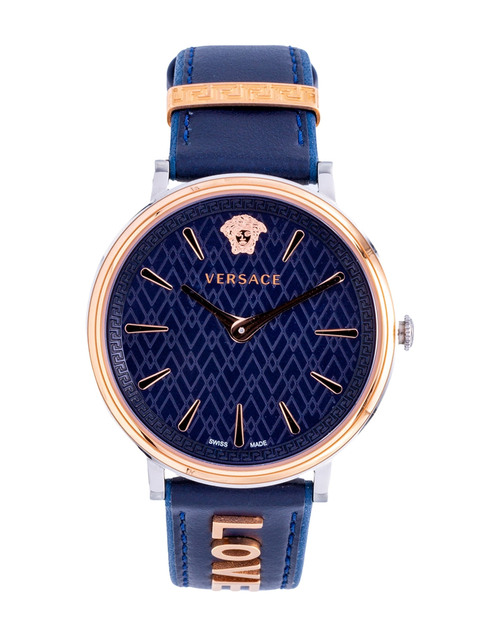 Versace Women's V Circle Watch VBP090017 Gold Blue