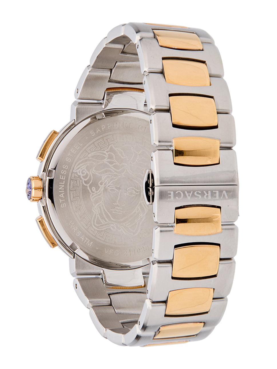 Versace Men's Mistique Chrono Watch White/Silver/Gold 46mm VFG130015