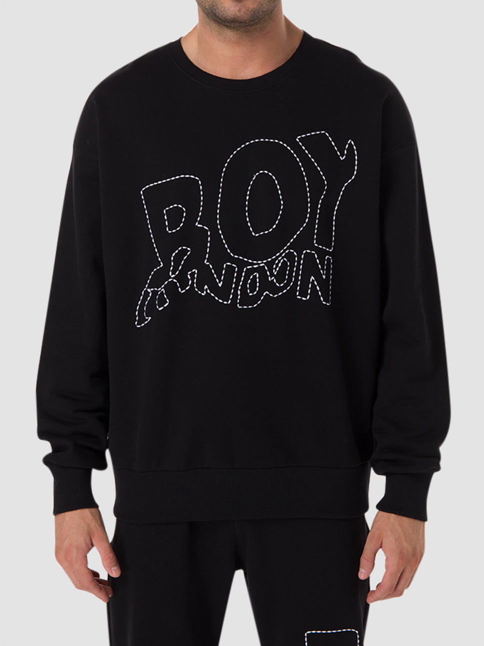boy london london distorted sweatshirt black 600738 60000001