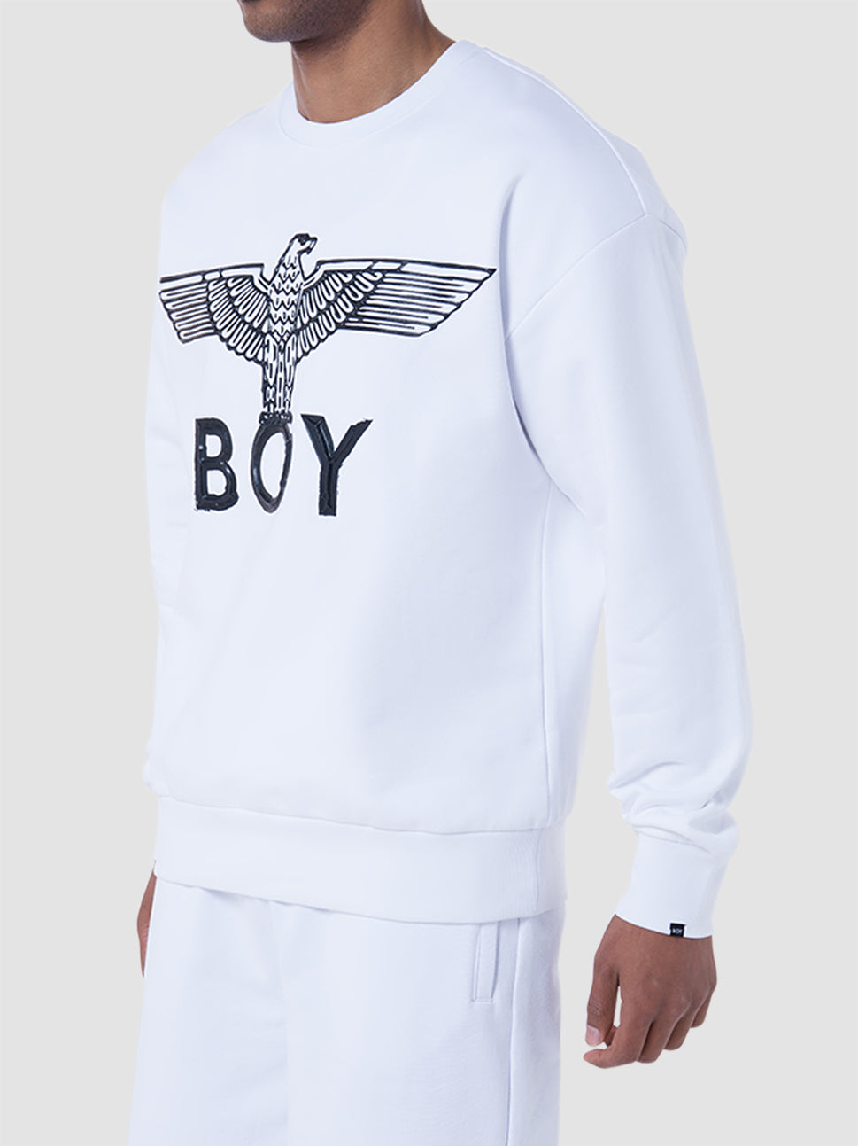 boy london eagle scribble sweatshirt white black 601142 60000002