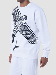 boy london wingspan sweatshirt white black 601153 60000002