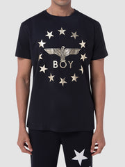 boy london globe star t shirt black gold 601165 60000001