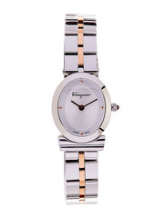 Ferragamo Women's Heroine Watch White/Silver/Gold 22x31mm SFMB00421