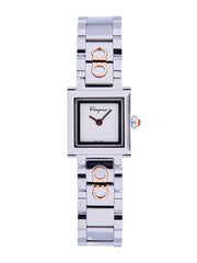 Ferragamo Women's Square Watch White/Silver 19mm SFYC00521